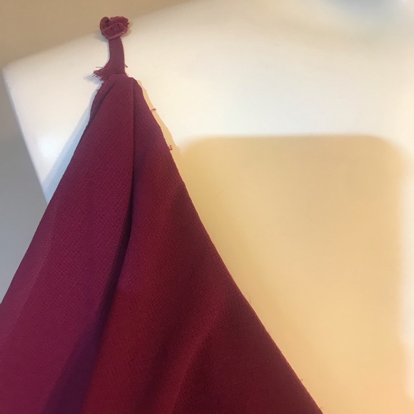 Yumi Kim Burgundy Romance Me Hi-Lo Wrap Dress - Picture 4 of 9